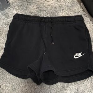 Nike Black Athletic Shorts with Elastic Waistband